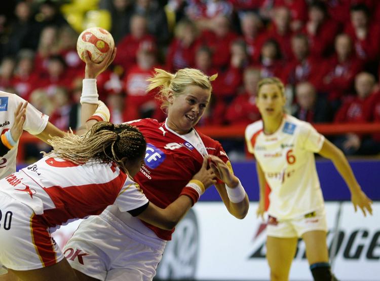 Susan Thorsgaard  scorede ni gange mod montenegrinerne. Arkivfoto. 