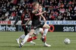 FC Midtjyllands stærke venstreback Christopher Poulsen er utilfreds med tilværelsen på bænken. Arkivfoto. 