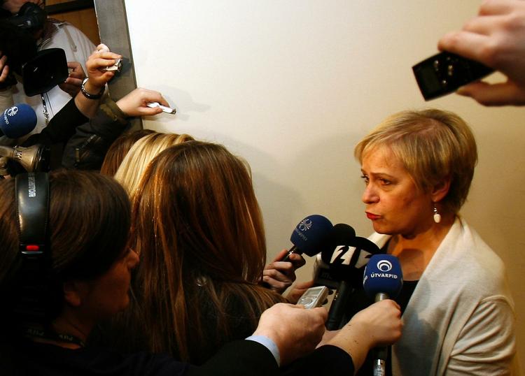 Ingibjörg Solruæn Gisladottir trækker sig fra politik, efter at hun er blevet opereret for en godartet svulst i hjernen. (Arkivfoto) 