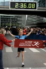 Det ser ud til, at et stort antal kvinder stiller op til start, når Copenhagen Marathon skydes i gang den 24 maj. Her er det sidste års vinder på kvindesiden,  Annemette Aagaard. 
