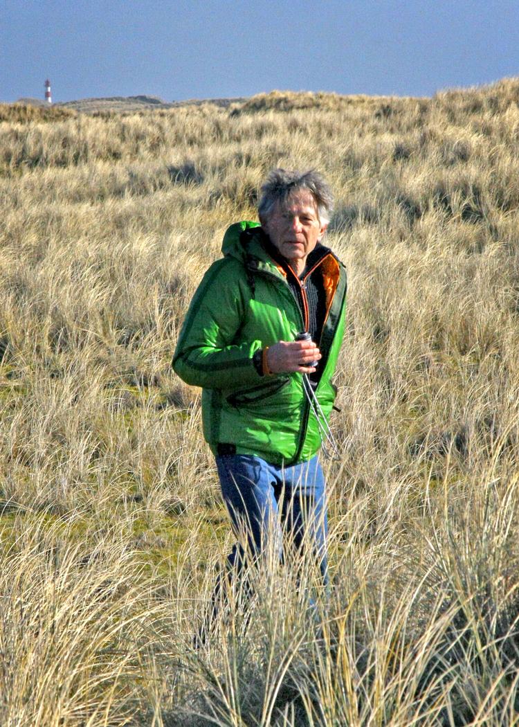 En række internationale filmstjerner besøgte i sidste uge tyske Sild  og Rømø. Her 75-årige Roman Polanski. Foto: Georg Supanz/dpa 