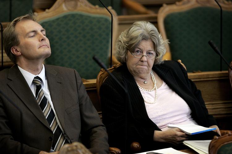 Med Peter Skaarups opbakning er Birthe Rønn Hornbech sikker på at få flertal for sit forslag om at lade hemmelige retsmøder afgøre, om udlændinge, der anses for farlige, kan smides ud. (Arkivfoto) 