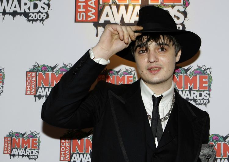 Pete Doherty fotograferet i slutningen af februar ved NME's prisshow i London. 