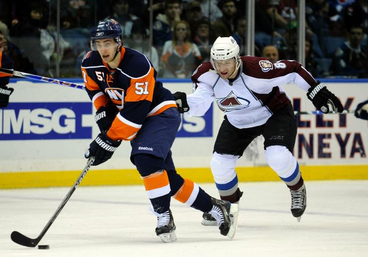 Frans Nielsen havde stor aften for sin klub New York Islanders med et mål og en assist, da de slog Monreal Canadians. Arkivfoto. 