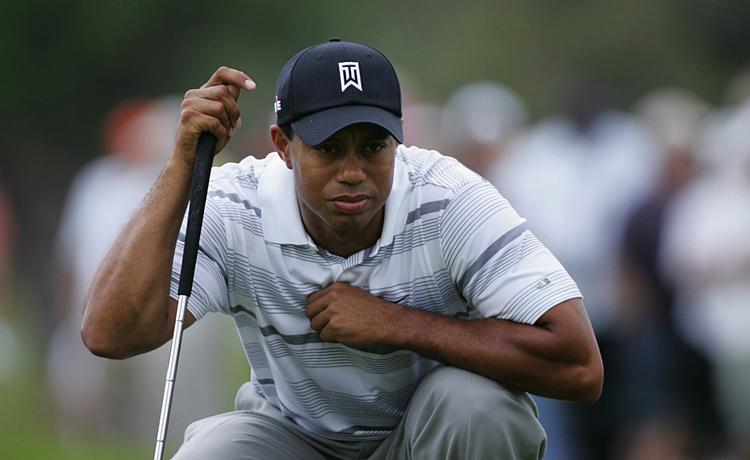 Tiger Woods var generelt tilfreds med sin puttning, både linierne og hastigheden, men bolden trillede bare ikke i, som han havde håbet på. 