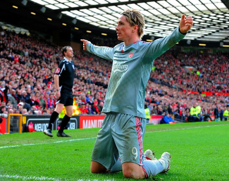 Liverpools Fernando Torres var blandt målscorerne i dagens brag mod United. 