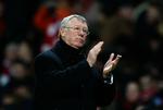 Manchester Uniteds manager Alex Ferguson under holdets 2-1-sejr mod Blackburn 21. februar. Arkivfoto. 