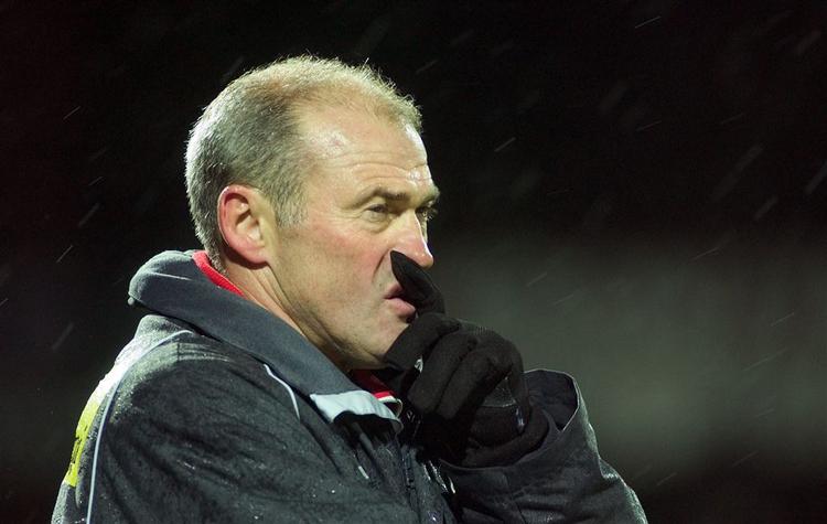 Ove Pedersen havde ikke den store grund til bekymring efter dagens sejr over FCK, men alligevel mener han stadig, at Esbjerg er i fare for at rykke ned. 