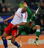 Hamburger SV kom i dag tilbage på rette sport, da de vandt over Energie Cottbus. Her er det Alex Silva i en tidligere kamp. Arkivfoto. 