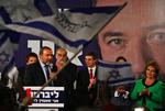 Arkivfoto fra februar, hvor Avigdor Lieberman holder en tale under den israelske valgkamp. 