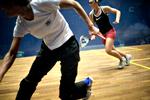 Ved DM i squash luftede deltagerne deres håb om, at sporten kommer på det olympiske program. Det afgøres på Den Internationale Olympiske Komités kongres i København senere på året. Og chancerne for at blive olympisk skulle være gode. Foto: Miriam Dalsgaard 