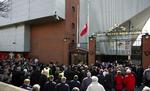 Liverpool-fans ved sidste års mindehøjtidelighed for ulykken på Hillsborough. Arkivfoto. 