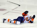 Frans Nielsen fra NY Islanders har masser af personlig succes i øjeblikket, men New York-holdet kommer næppe med i kampen om Stanley Cup-trofæet. Det kan sende danskeren til VM i Schweiz, hvis Islanders da vil lade ham rejse. Arkivfoto. 