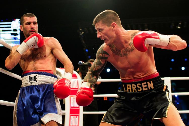 Mads Larsen (til højre)  drømmer fortsat om at møde Mikkel Kessler. Arkivfoto. 