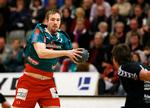 Lars Møller Madsen i aktion mod Århus GF. Arkivfoto. 