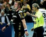 Joachim Boldsen (til venstre) tabte i 2007 Champions League-finalen til Kiel. Danskeren blev udvist tidligt i kampen af de to dommere. Arkivfoto. 