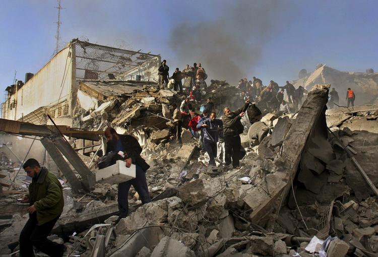 Israel gennemførte et massivt bombardement af Gaza i slutningen af december og begyndelsen af januar. 