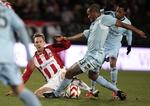 Andreas Johansson gik forrest for AaB i kampen mod Manchester City. Både i fight og spilfordeling. 