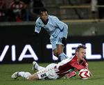 Fodbold. Uefa Cup 1/8 finale AaB - Manchester City