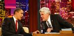 "Det her har virkelig været en af mit livs bedste aftener", sagde talkshowvært Jay Leno efter det historiske besøg fra USA's præsident. 