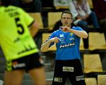 Morten Arvidsson i aktionj i det nuværende job som træner for SK Århus. Arkivfoto. 