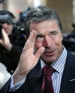 Anders Fogh Rasmussen, der er fotograferet under EU's topmøde i  Bruxelles i fredags,  har stødt tyrkerne så meget, at de overvejer at nedlægge veto, så han ikke kan udnævnes som Natos nye generalsekretær. (Arkivfoto) 