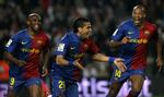 Samuel Eto'o, Dani Alvez og Thierry Henry kom alle på scoringslisten i Barcelonas 6-0-sejr. 