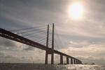 The Øresund Link - the bridge and tunnel between Copenhagen and Malmö. 