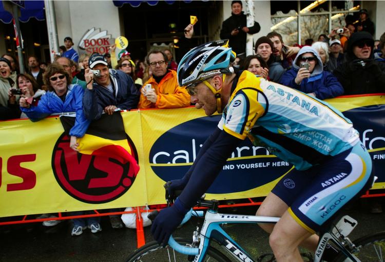 Levi Leipheimer har overtaget føringen i det spanske etapeløb efter sejren på tidskørslen. Arkivfoto. 