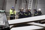 I alt blev 44 personer dræbt på arbejdet i 2008. Her er det en arbejdsulykke i Rødovre. To bygningsarbejdere blev kvæstet, da en endnu ikke færdig idrætshal i Rødovre kollapsede. Arkivfoto. 