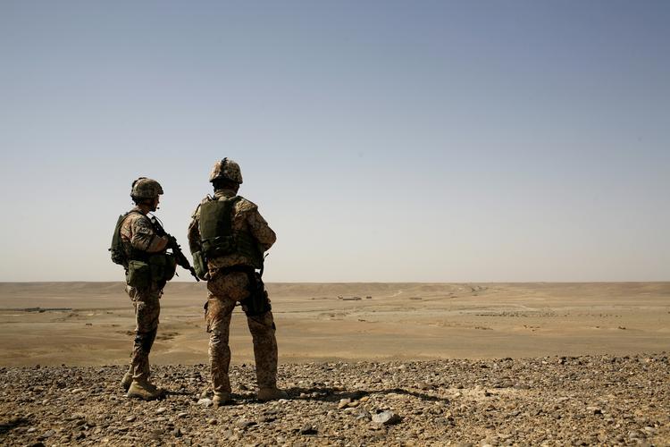 Danske soldater i Afghanistan. De internationale missioner presser Forsvaret, siger Forsvarskommissionen. Arkivfoto. 