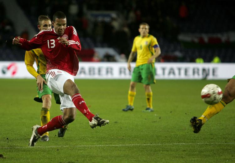 Mathias 'Zanka' Jørgensen fik debut på A-landsholdet mod Wales i 2008, men er nu tilbage på U21-holdet. Arkivfoto. 