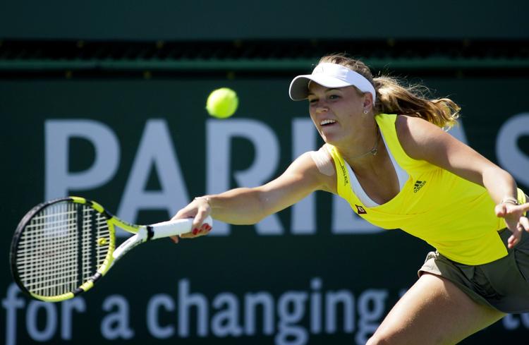 Caroline Wozniacki måtte sig sig slået i match tiebreakeren. Arkivfoto. 