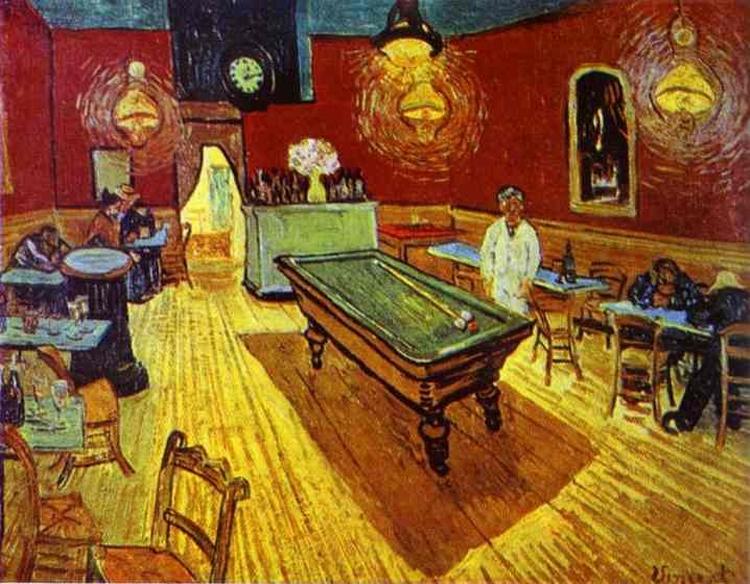 Vincent van Goghs 'Natcaféen' er blevet genstand for en retslig tvist mellem Yale University og en efterkommer af den tidligere russiske ejer. Foto: Yale University 