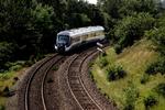 Et af De IC4-tog, der med forsinkelse er afleveret til DSB. Arkivfoto. 