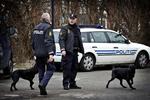 Politiet brugte narkohunde til at gennemsøge køretøjer ved aftenens aktion i Fredericia. Dette er et arkivfoto fra en anden rocker-razzia i København. 