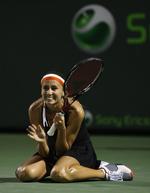 Gisela Dulko har netop slået serberen Jelena Jankovic ud af Sony Ericsson Open i Miami. 
