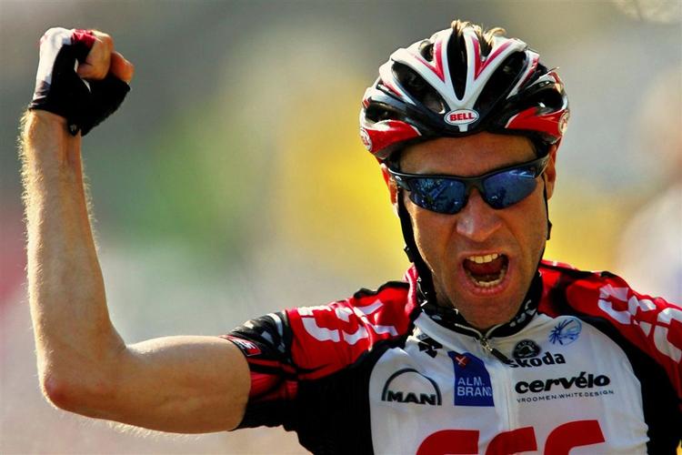 Jens Voigt er godt på vej mod en ny sejr i Critérium International. Arkiv 