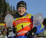 Svenske Helena Jonsson vandt kvindernes World Cup i skiskydning. 