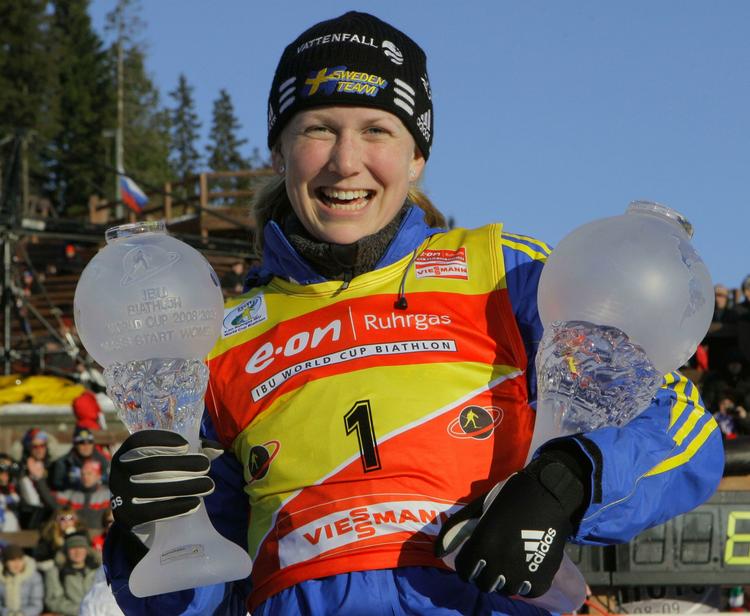 Svenske Helena Jonsson vandt kvindernes World Cup i skiskydning. 