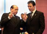 Silvio Berlusconi og Anders Fogh talte i telefon for ti dage siden. (arkivfoto). 