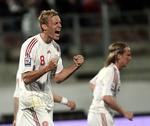 425.000 danskere så med, da Søren Larsen scorede to mål mod Malta i lørdags. 