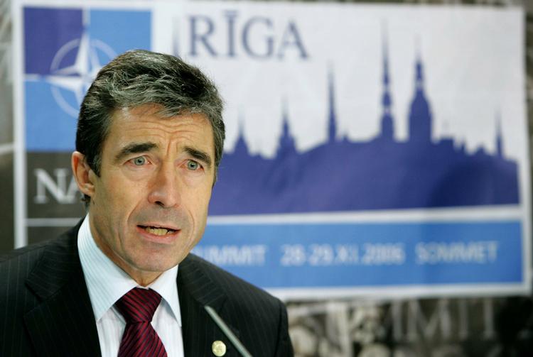 Denmark's Prime Minister Anders Fogh Rasmussen, here in an archive photo from a NATO summit in Riga. 