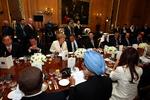 Allerede i aftes mødtes G20-lederne til middag. I dag går det officielle møde i gang i London. 
