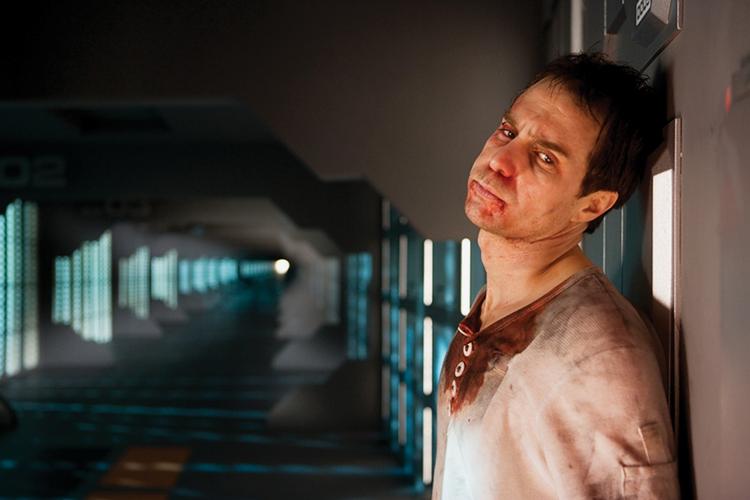 Sam Rockwell er den eneste skuespiller i Duncan Jones' første spillefilm. 