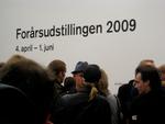 Der var fyldt til randen på Charlottenborg, da Forårsudstillingen 2009 åbnede. 