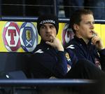 Barry Ferguson (tv.) og Allan McGregor er blevet meget upopulære efter deres druktur og efterfølgende dårlige 'bænkdisciplin' ved den efterfølgende kamp. Arkivfoto 