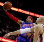 Allen Iverson spiller sin første - og tilsyneladende sidste - sæson for Detroit Pistons. Arkivfoto. 