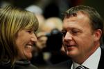 Lars Løkke Rasmussen med konen, Solrun. 