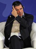 Anders Fogh Rasmussen blev udfrittet om Muhammedtegninger og Roj-TV på hans andet pressemøde i dag i den tyrkiske storby Istanbul. 